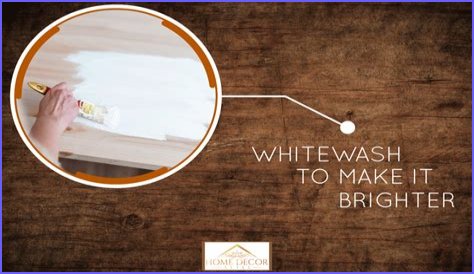 Can you whitewash over dark stain?